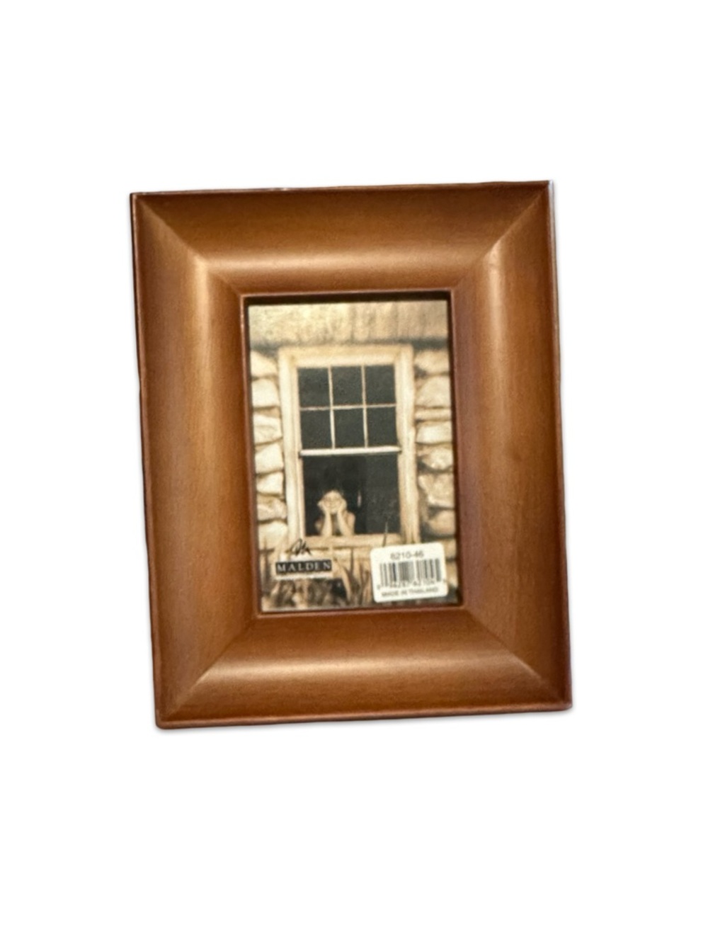 Malden International Designs 4x6 Wooden Photo Frame Brown Classic Decor